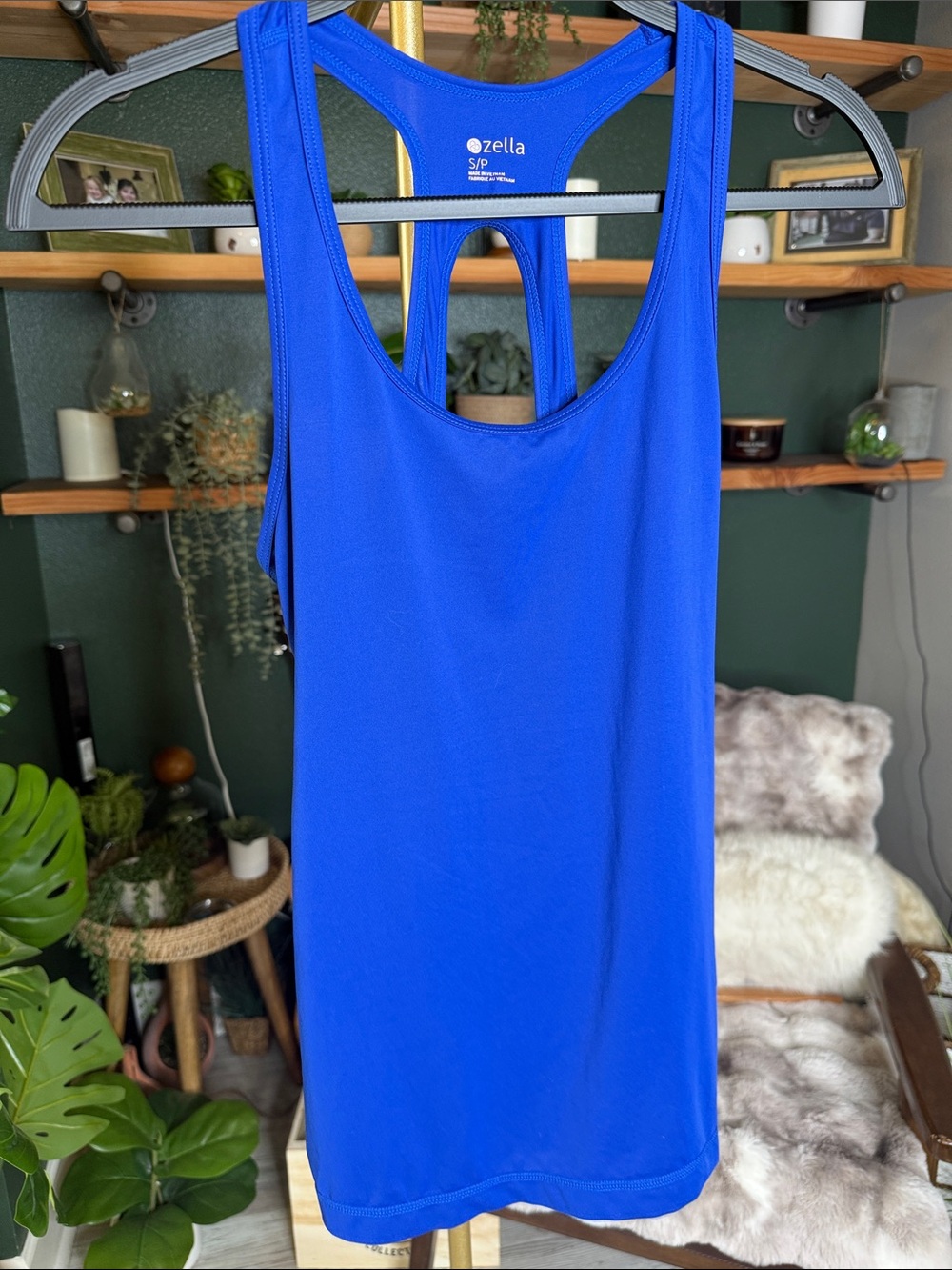 Zella Women's Racerback Tank Top - Cobalt Blue
